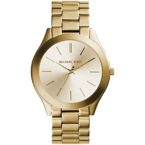 michael kors watches slim runway gold|Michael Kors watch 250300.